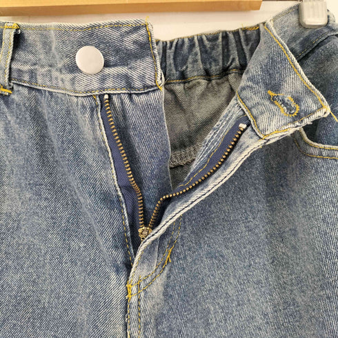 POWER BOM ダメージ加工デニムパンツ メンズ