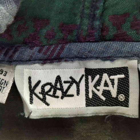 KRAZY KAT ネイティブ柄パーカー コットンアノラック メンズ ONE SIZE