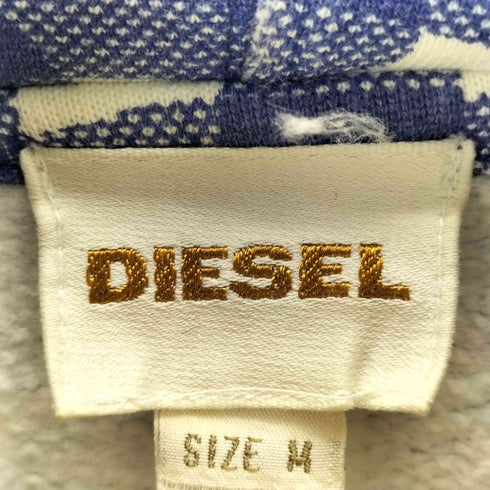 ディーゼル DIESEL ギンガムチェックプリントパーカー メンズ import:M