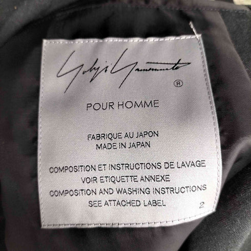 ヨウジヤマモトプールオム Yohji Yamamoto POUR HOMME 24SS ANGEL PATTERN DOUBLE FRONT JACKET エンジェル パターン ダブル フロント ジャケット LOOK 20-21 メンズ JPN:2