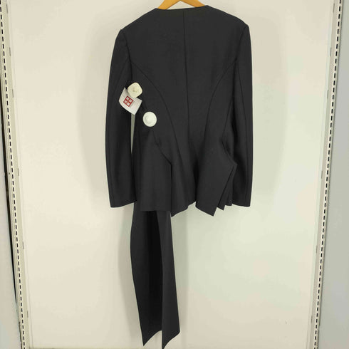 ヨウジヤマモト Yohji Yamamoto 24AW collections SUPER100 MELTON STOLE DETAIL JACKET スーパー100 メルトン ディティール ジャケット レディース US:0-2