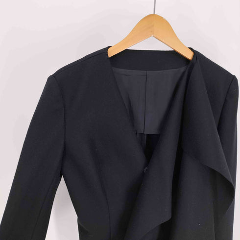 ヨウジヤマモト Yohji Yamamoto 24AW collections SUPER100 MELTON STOLE DETAIL JACKET スーパー100 メルトン ディティール ジャケット レディース US:0-2