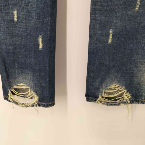 ジャックローズ JACKROSE ダメージ加工スリムストレートデニム グランジ Y2K メンズ 31