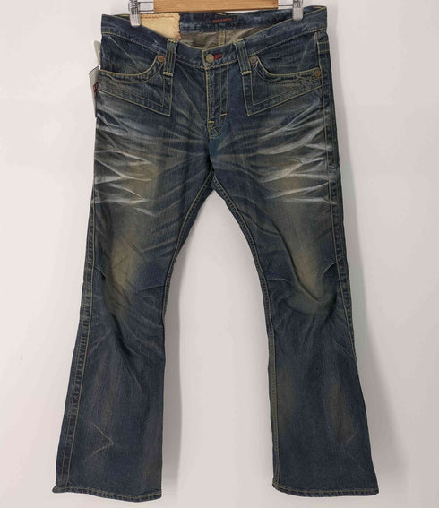 ジャックローズ JACKROSE ダメージ加工スリムストレートデニム グランジ Y2K メンズ 31