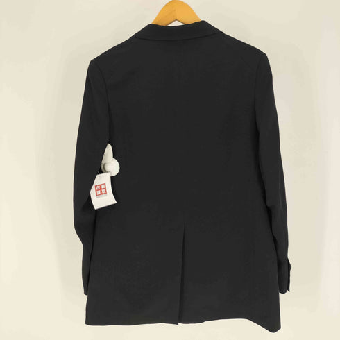 レギュレーションヨウジヤマモトメン REGULATION Yohji Yamamoto MEN 24SS DEKA釦 ピークドラペル トリアセテート ポリ ダブルブレスト テーラード ジャケット レディース JPN:1