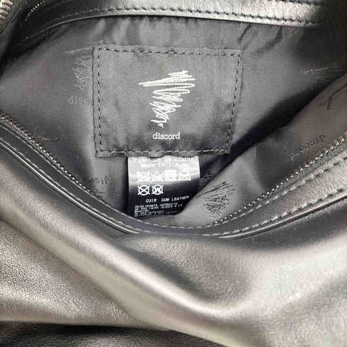 ディスコードヨウジヤマモト discord Yohji Yamamoto 25SS Round Shoulder (S) ラウンド ショルダー カウレザー バッグ レディース