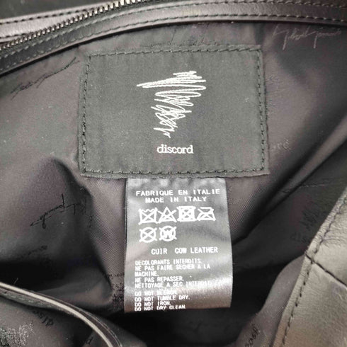 ディスコードヨウジヤマモト discord Yohji Yamamoto 25SS Profile(S) プロフィール カウレザー トートバッグ メンズ