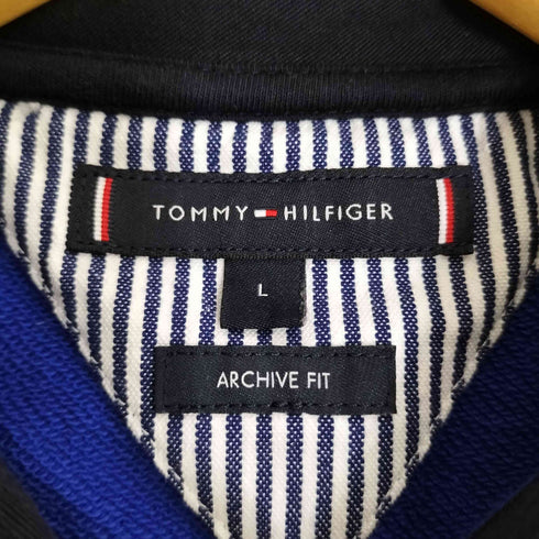 トミーヒルフィガー TOMMY HILFIGER Stripe Logo Archive Rugby Polo Shirt ポロシャツ メンズ import:L