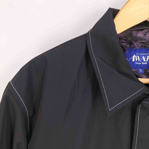 アウェイク Awake NY Faux Fur Leopard Lined Coaches Jacket フェイクファー 裏地レオパード コーチジャケット メンズ JPN:S