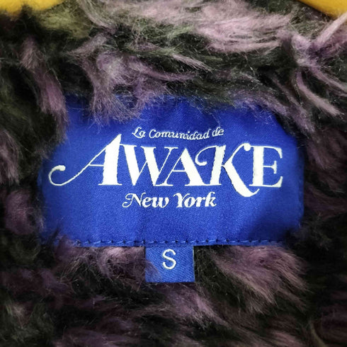 アウェイク Awake NY Faux Fur Leopard Lined Coaches Jacket フェイクファー 裏地レオパード コーチジャケット メンズ JPN:S