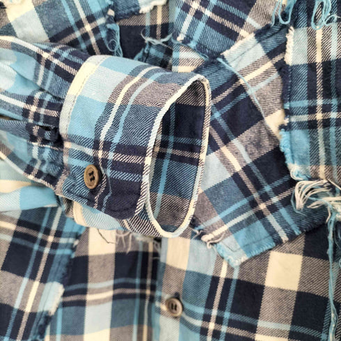 ジュンヤワタナベコムデギャルソンマン JUNYA WATANABE COMME des GARCONS MAN 03AW ポケットデザインチェックシャツ メンズ JPN:M
