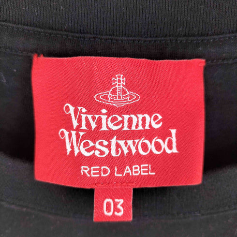 ヴィヴィアンウエストウッドレッドレーベル Vivienne Westwood RED LABEL キャットプリントクルーネックTシャツ レディース M