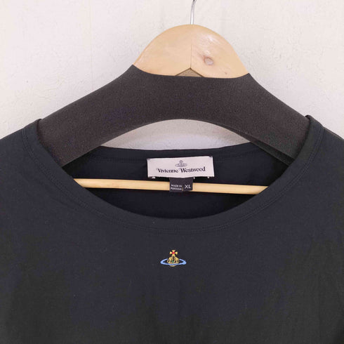 ヴィヴィアンウエストウッド Vivienne Westwood オーブ ロゴ刺繍 クルーネックTシャツ レディース XL