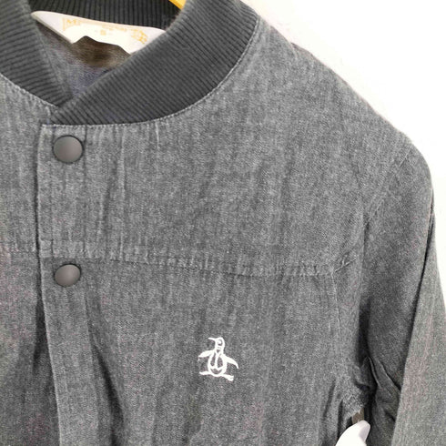 マンシングウェア Munsingwear 刺繍ロゴ デニムブルゾン デサント製 メンズ JPN:S
