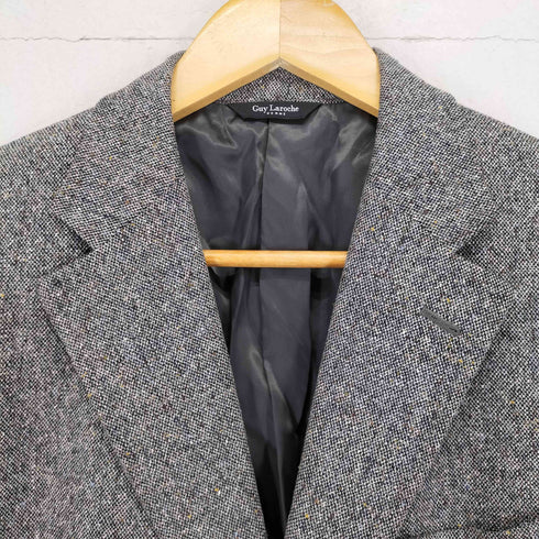 ギラロッシュ Guy Laroche シルク混 ウール 2ボタン テーラードジャケット メンズ