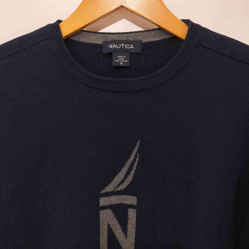 ノーティカ NAUTICA 90-00S コットン プルオーバー L/S ニット メンズ