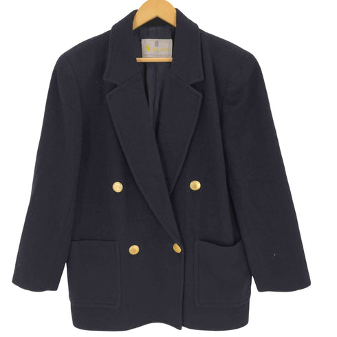 アクアスキュータム AQUASCUTUM 金ボタンウールダブルジャケット レディース JPN:XL