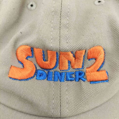 SUN2 DINER ロゴ 刺繍 6パネル キャップ メンズ