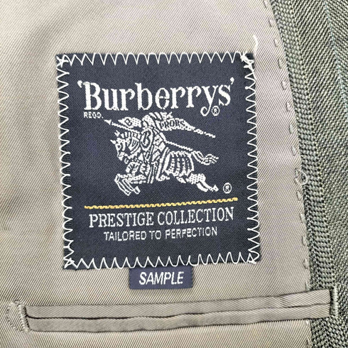バーバリーズ BURBERRYS ヘリンボーン柄 2ボタン ウール テーラードジャケット メンズ