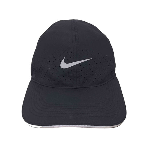 ナイキ NIKE DRI FIT Featherlight スウッシュ リフレクター プリント ランニング メッシュ キャップ メンズ