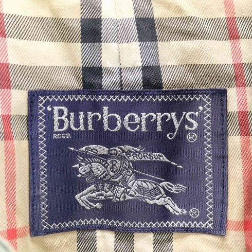 バーバリーズ BURBERRYS 裏地ノバチェック ステンカラーコート 玉虫色 メンズ