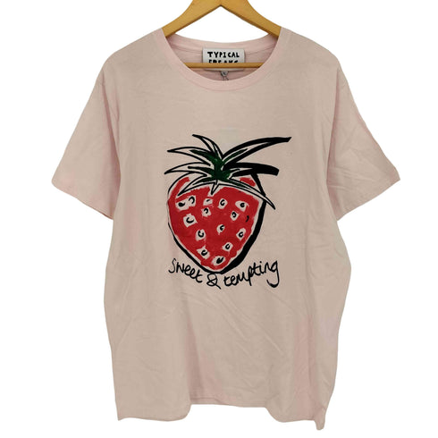 ティピカルフリークス TYPICAL FREAKS イチゴ ストロベリー クルーネックスTシャツ レディース import:XL