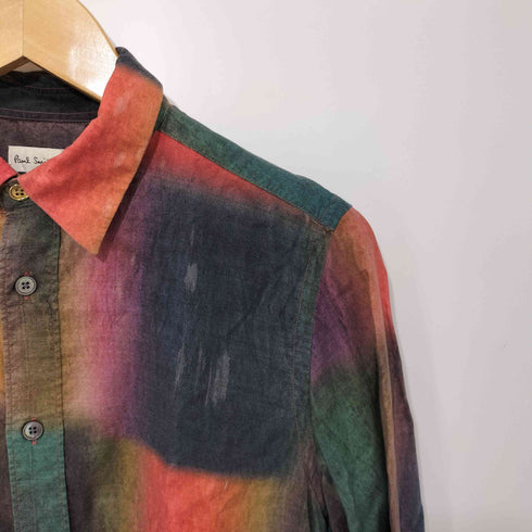 ポールスミス Paul Smith 総柄 マルチカラー L/S グラデーションシャツ メンズ import:S