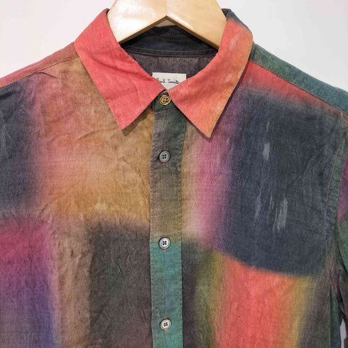 ポールスミス Paul Smith 総柄 マルチカラー L/S グラデーションシャツ メンズ import:S