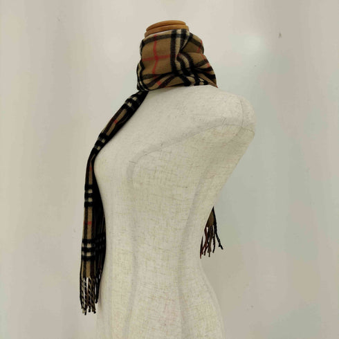 バーバリー BURBERRY 英国製 ノバチェック カシミヤ100 マフラー レディース