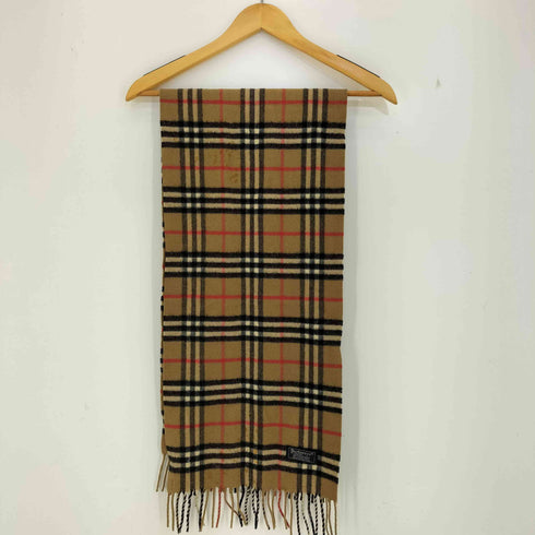 バーバリー BURBERRY 英国製 ノバチェック カシミヤ100 マフラー レディース