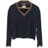 ジバンシィ GIVENCHY アンゴラ混バイカラーVネックニット レディース import:L