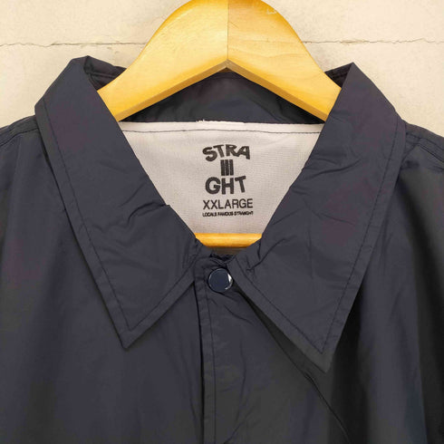 ストレイト STRAIIIGHT STRT LOGO COARCHES NAVY メンズ XXL