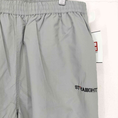 ストレイト STRAIIIGHT BACK SWITCH NYLON TRACK PANT GRAY メンズ L