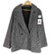 ジーナシス JEANASIS 22AW BIGカラーダブルウールコート 千鳥格子 レディース FREE