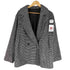 ジーナシス JEANASIS 22AW BIGカラーダブルウールコート 千鳥格子 レディース FREE