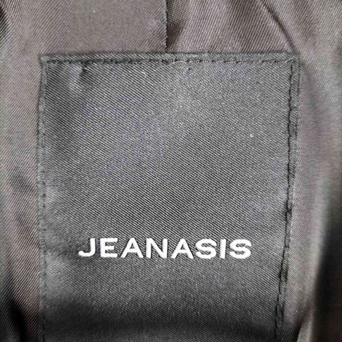 ジーナシス JEANASIS 22AW BIGカラーダブルウールコート 千鳥格子 レディース FREE