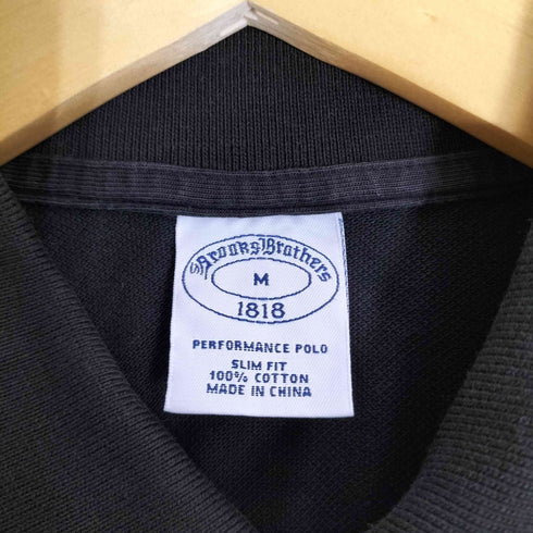 ブルックスブラザーズ BROOKS BROTHERS ロゴ刺繍 鹿の子 ポロシャツ メンズ import:M