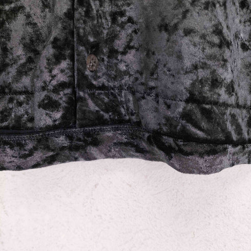 トリココムデギャルソン tricot COMME des GARCONS 90S AD1995 95AW 丸襟ベロア半袖シャツ レディース
