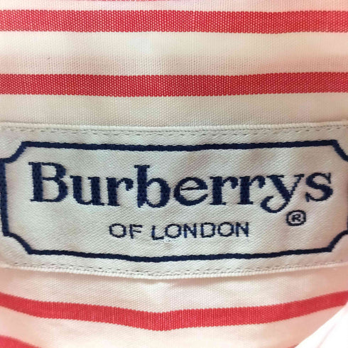 バーバリーズ BURBERRYS OLD フランス製 ストライプシャツ レディース EUR:40