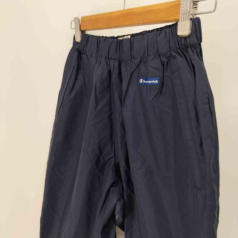チャンピオン Champion 80-90S PRODUCTS USA ロゴ 裾リブ ジップフレア ナイロン パンツ メンズ JPN:L