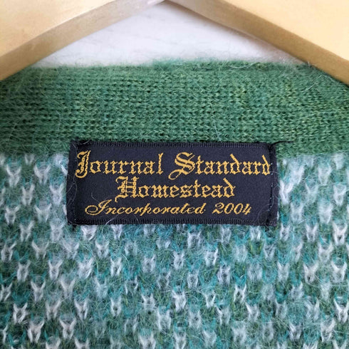 ジャーナルスタンダードホームステッド JOURNAL STANDARD J.S HOMESTEAD 5G KID-MOHAIR WJQ RETRO NORDIC C/D キッドモヘヤ レトロノルディック カーディガン メンズ JPN:L