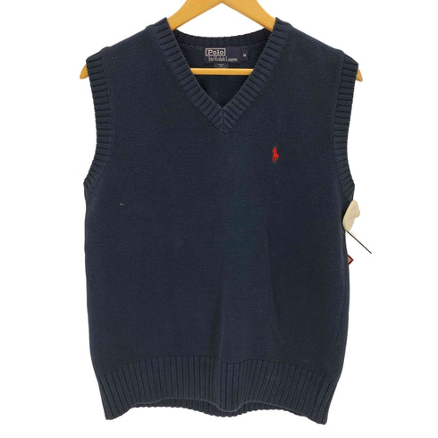 ポロバイラルフローレン Polo by RALPH LAUREN 香港製 ポニー刺繍 コットン Vネックベスト メンズ JPN:M