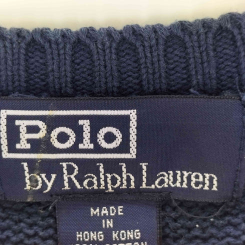 ポロバイラルフローレン Polo by RALPH LAUREN 香港製 ポニー刺繍 コットン Vネックベスト メンズ JPN:M