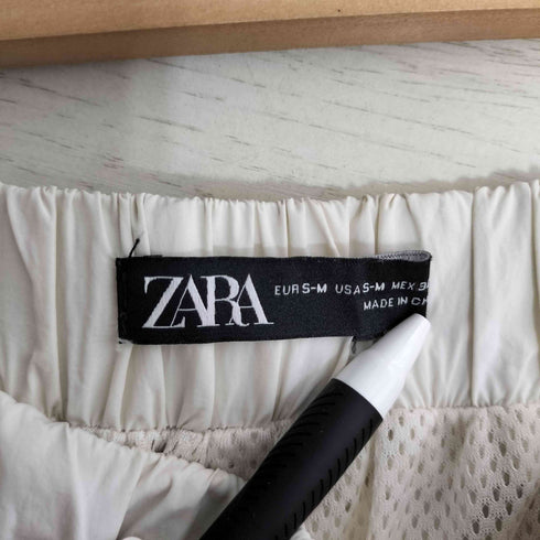 ザラ ZARA 裏地メッシュ サイドライン イージー ナイロンパンツ メンズ S-M