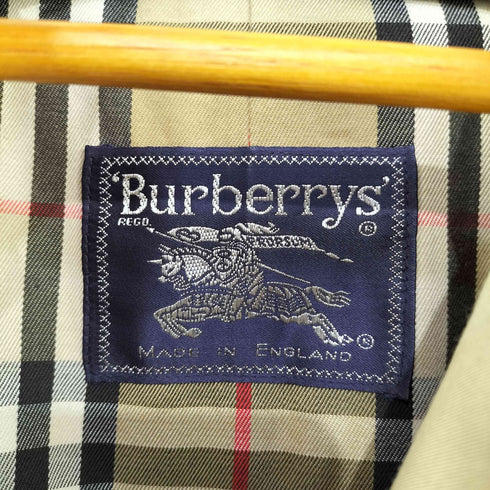 バーバリーズ BURBERRYS MADE IN ENGLAND 裏地ノヴァチェック コットントレンチコート メンズ