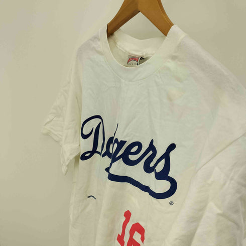 ナツメグ NUTMEG 90S USA製 ベースボール チーム ロゴ プリント ナンバリング 16 S/S Tシャツ 1995年製 メンズ import:L