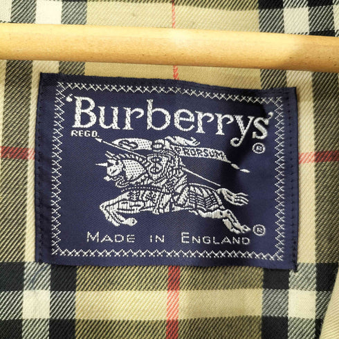 バーバリーズ BURBERRYS MADE IN ENGLAND 裏地ノヴァチェック コットントレンチコート メンズ
