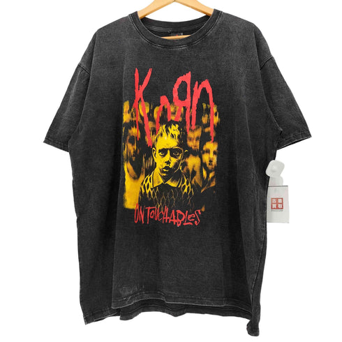againstボディ ビッグシルエット フェード バンド Tシャツ バンT メンズ import:XXL