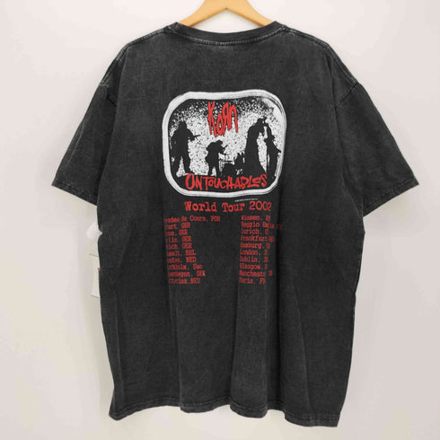 againstボディ ビッグシルエット フェード バンド Tシャツ バンT メンズ import:XXL