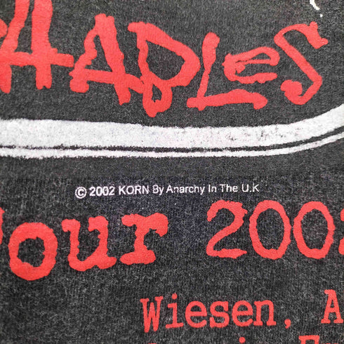 againstボディ ビッグシルエット フェード バンド Tシャツ バンT メンズ import:XXL
